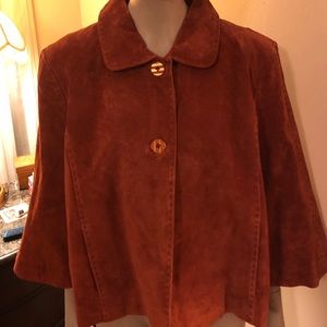 Cold water Creek suede jacket lg